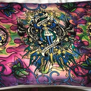 Ed Hardy Graphic Scarf “Death Before Dishonor”